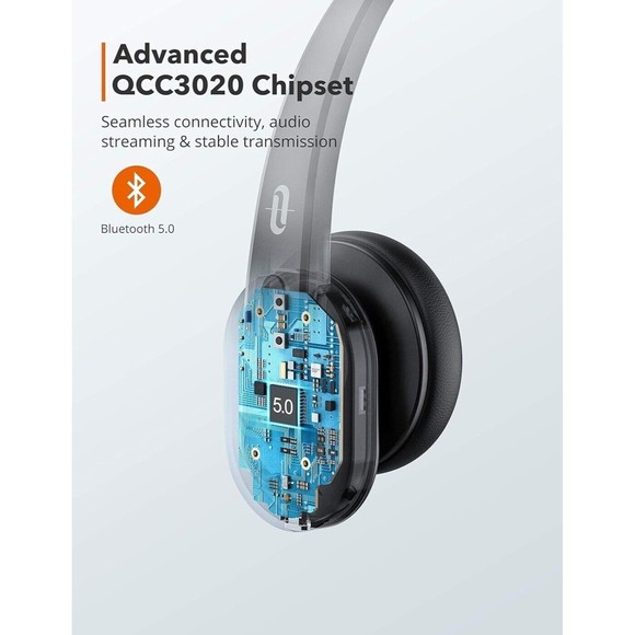 TaoTronics Bluetooth Headset with Microphone, Wireless Headset with USB Adapter - Picture 4 of 11